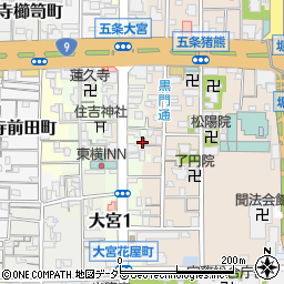 京都府京都市下京区柿本町595-138周辺の地図