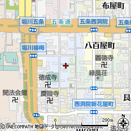 京都府京都市下京区卜味金仏町188-6周辺の地図