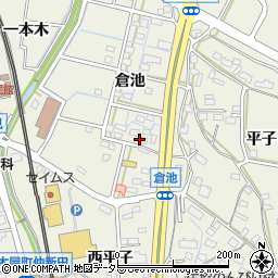 愛知県東海市加木屋町倉池周辺の地図