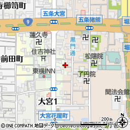 京都府京都市下京区柿本町595-105周辺の地図