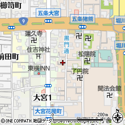京都府京都市下京区柿本町595-186周辺の地図