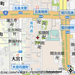 京都府京都市下京区柿本町670周辺の地図