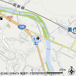岡山県美作市土居2604周辺の地図