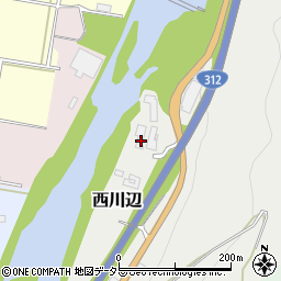 兵庫県神崎郡市川町西川辺4周辺の地図