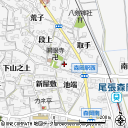 愛知県知多郡東浦町森岡取手109周辺の地図