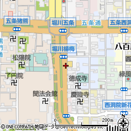 京都府京都市下京区佐女牛井町周辺の地図