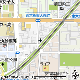 京都新聞　西京極販売所周辺の地図
