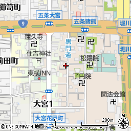 京都府京都市下京区柿本町595-103周辺の地図