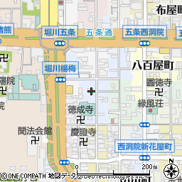 京都府京都市下京区卜味金仏町周辺の地図