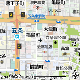 京都府京都市下京区和泉町524周辺の地図