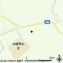 広島県庄原市東城町小奴可1221周辺の地図