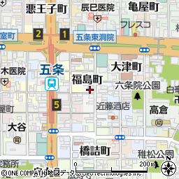 京都府京都市下京区和泉町525周辺の地図