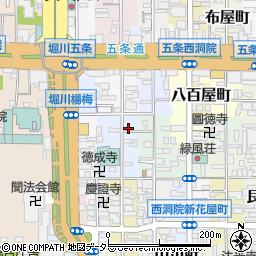 京都府京都市下京区卜味金仏町188周辺の地図