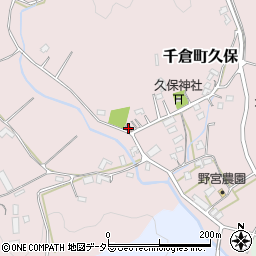 久保コミュニティ集会所周辺の地図