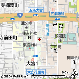 京都府京都市下京区堀之上町508周辺の地図