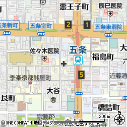 栞庵周辺の地図