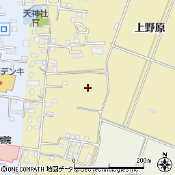千葉県館山市上野原周辺の地図