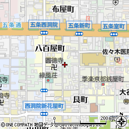 京都府京都市下京区上錫屋町周辺の地図
