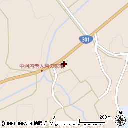 愛知県新城市作手中河内西貝津周辺の地図