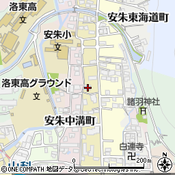 京都府京都市山科区安朱馬場ノ西町24周辺の地図