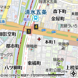 京都府京都市東山区鞘町一丁目周辺の地図