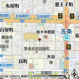 京都府京都市下京区蛭子町158周辺の地図