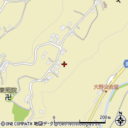 静岡県伊豆市大野周辺の地図