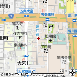 京都府京都市下京区柿本町595-93周辺の地図