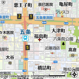 京都府京都市下京区和泉町521周辺の地図