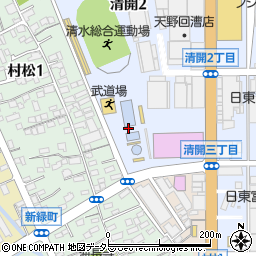 静岡市清水総合運動場水泳場周辺の地図