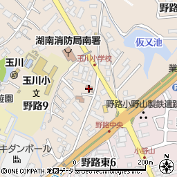 草津玉川郵便局周辺の地図