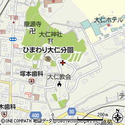 静岡県伊豆の国市大仁周辺の地図