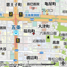 京都府京都市下京区和泉町523周辺の地図