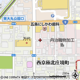 京都府京都市右京区西院西溝崎町周辺の地図