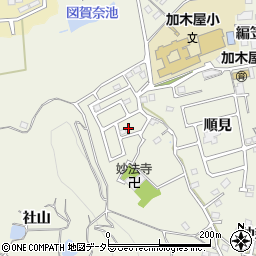 愛知県東海市加木屋町（雉子野）周辺の地図
