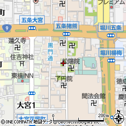 京都府京都市下京区柿本町671周辺の地図