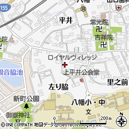 愛知県知多市八幡左り脇周辺の地図