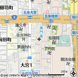 京都府京都市下京区柿本町595-146周辺の地図