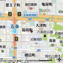 京都府京都市下京区和泉町522周辺の地図
