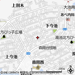 愛知県知多郡東浦町森岡下今池17-36周辺の地図