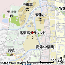 京都府京都市山科区上野山田周辺の地図