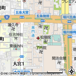 京都府京都市下京区柿本町699-7周辺の地図