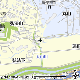 愛知県知立市弘法町遠田周辺の地図