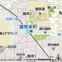 膳所 美富士食堂周辺の地図