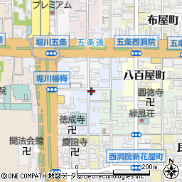 京都府京都市下京区卜味金仏町201周辺の地図