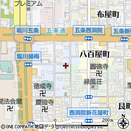 京都府京都市下京区天使突抜四丁目459周辺の地図