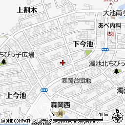 愛知県知多郡東浦町森岡下今池17-34周辺の地図