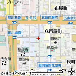 ふたえ 京都本店周辺の地図