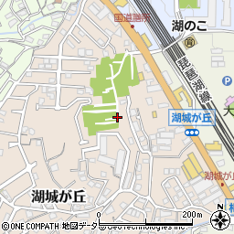 滋賀県大津市湖城が丘周辺の地図