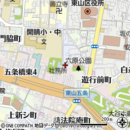 京都府京都市東山区竹村町152周辺の地図